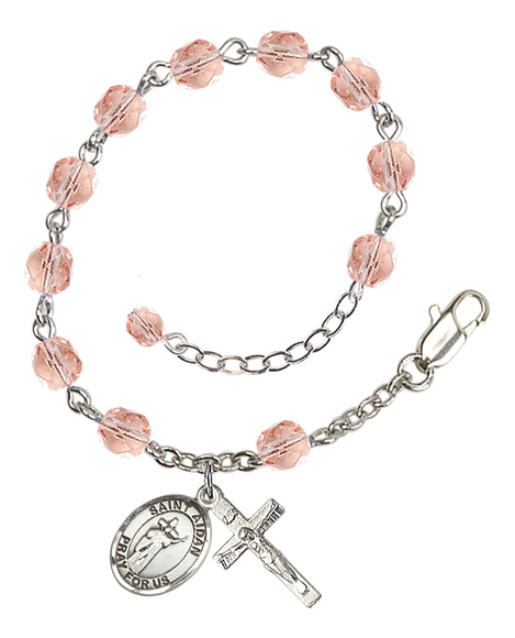 RB6000 Series Rosary Bracelet St. Aidan of Lindesfarne Zircon - Picture 1 of 1